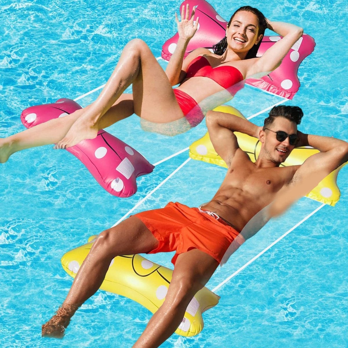 Dailygoods Opblaasbaar 4-in-1 Zwembad: Waterhangmat, Ligstoel en Draagbare Zwemmat