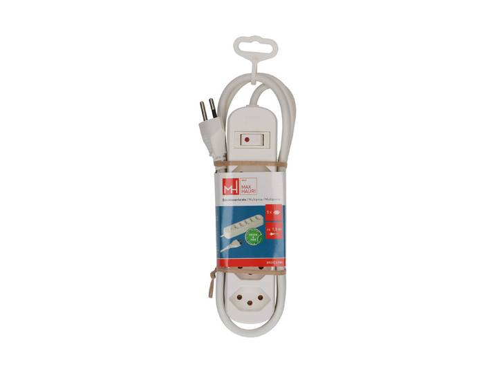 Steckdosenleiste 5x T13 Schalter 1.5m ws
