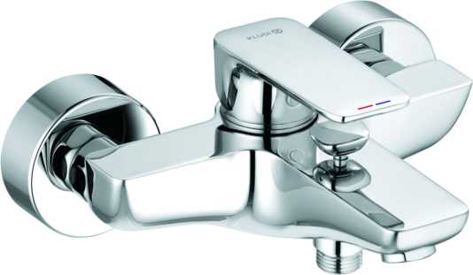Kludi Pure&style Wannenarmatur 406810575 chrom, Wandmontage