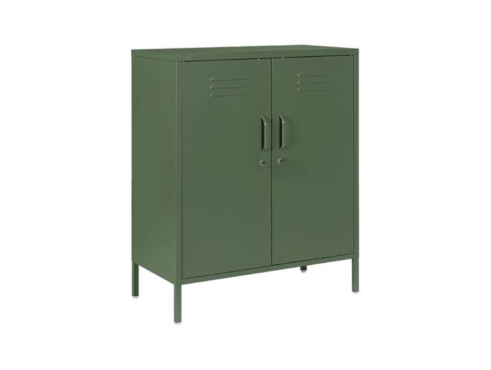 Highboard „Cambridge“ aus Metall Dunkelgrün Bizzotto