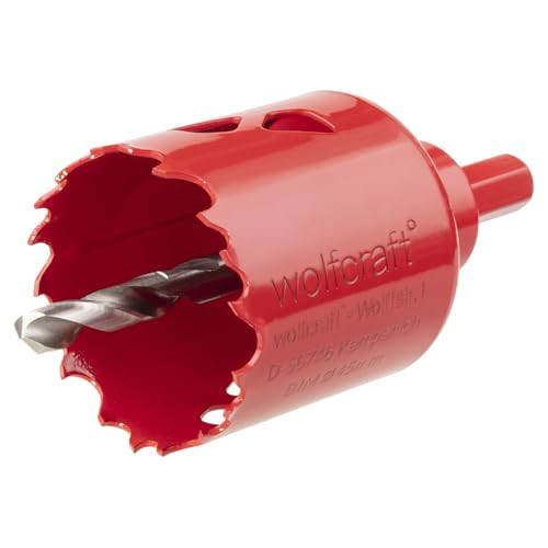 Wolfcraft Bi-metalen Gatenzaag Rood voor Hout, Kunststof en Metaal