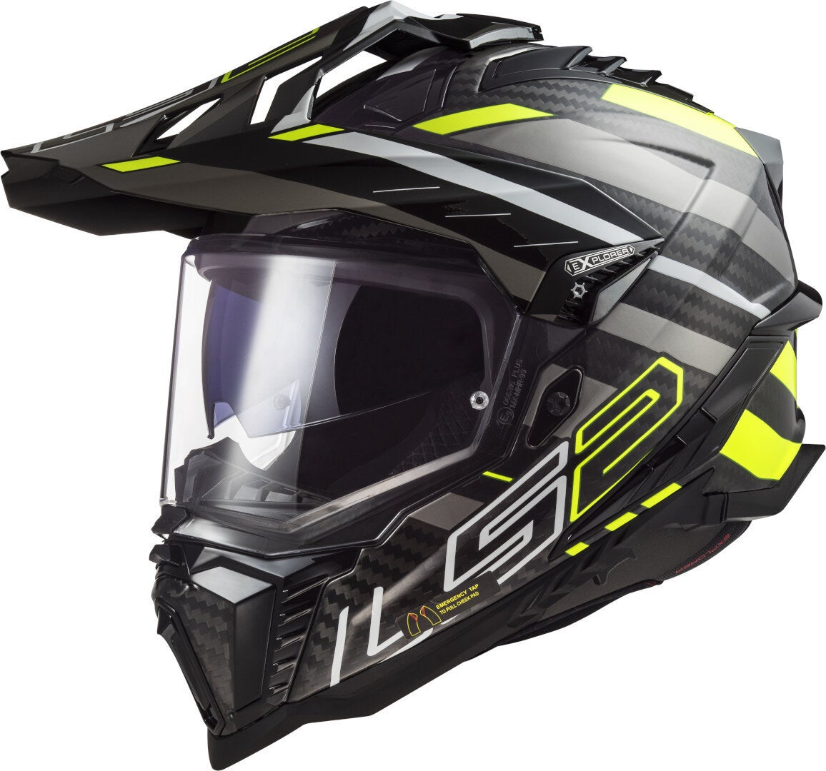 LS2 MX701 Explorer Carbon Edge Motocross Helm 467017154XS