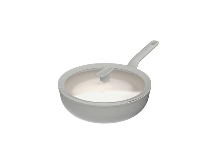 BergHOFF WOK Balance, Hellgrau, Metall, 4.2 l, 13.5 cm, backofengeeignet, antihaftbeschichtet, ergonomischer Griff, PTFE-frei, schadstofffrei gemäß EU-Standards, Kochgeschirr, Pfannen, Woks
