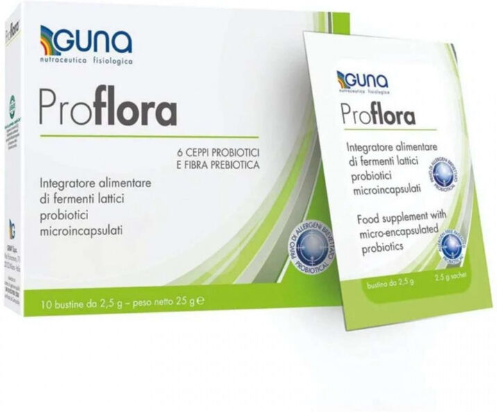 Guna Proflora Integratore Fermenti Lattici Microflora 10stick