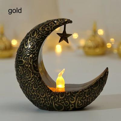 Multisell Products Hub Candlestick Lamp For Ramadan Kareem, Islamic Muslim Home Decor gold
