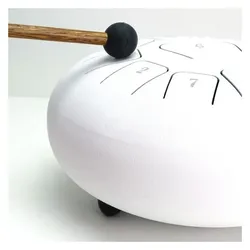 keepdrum Zungentrommel TD8WH-F Tongue Drum 11 Töne Weiss F-Dur, Perkussion, Weiss