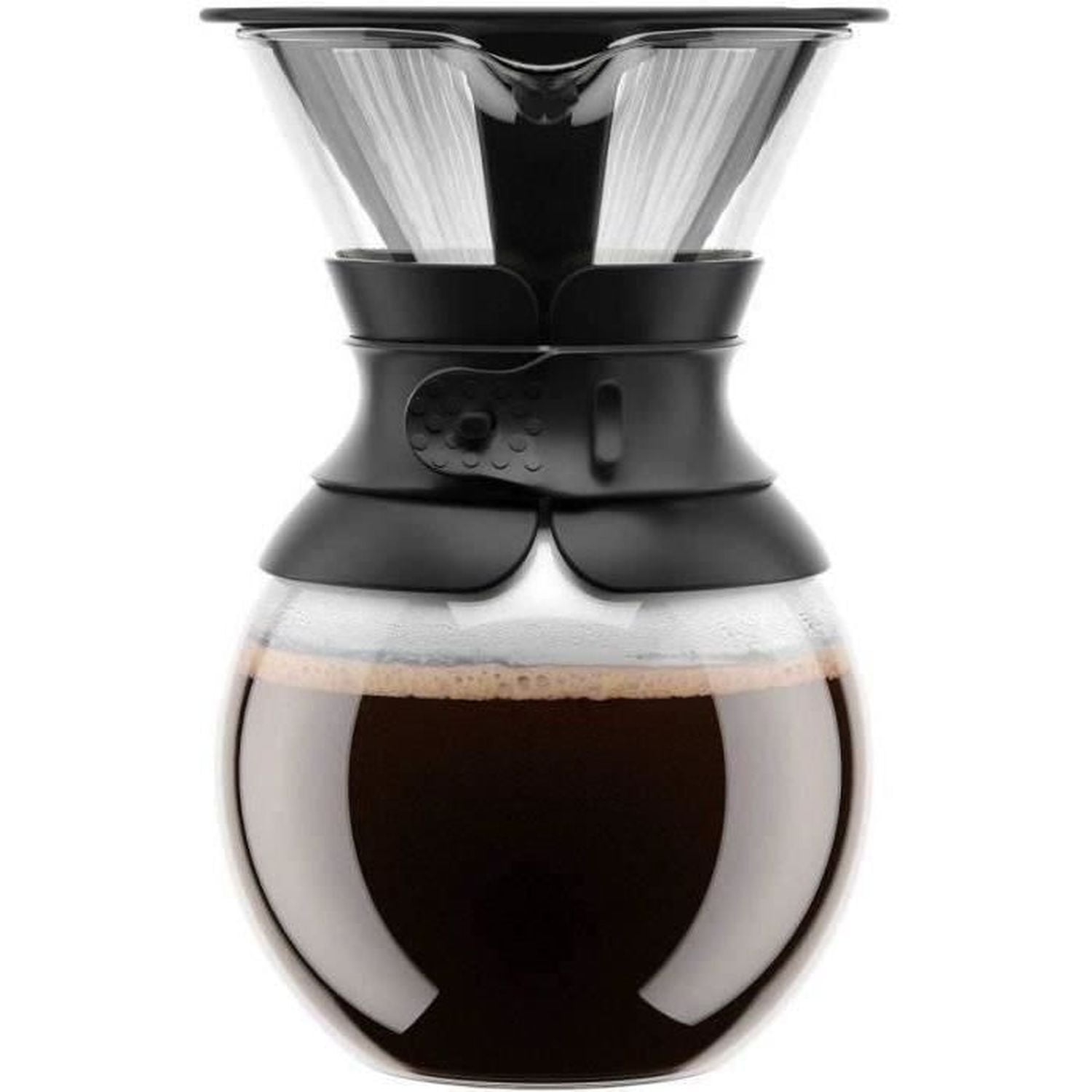 Bodum Pour Over koffiezetter met permanent roestvrijstalen filter, 1,0 l