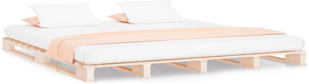 vidaXL Lit de palette 200x200 cm bois de pin massif