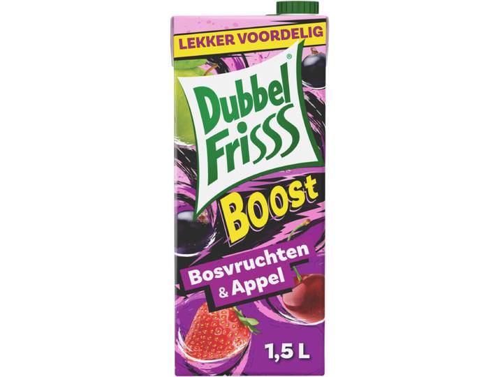 DubbelFrisss Boost Bosvrucht Appelsap - 1.5 L
