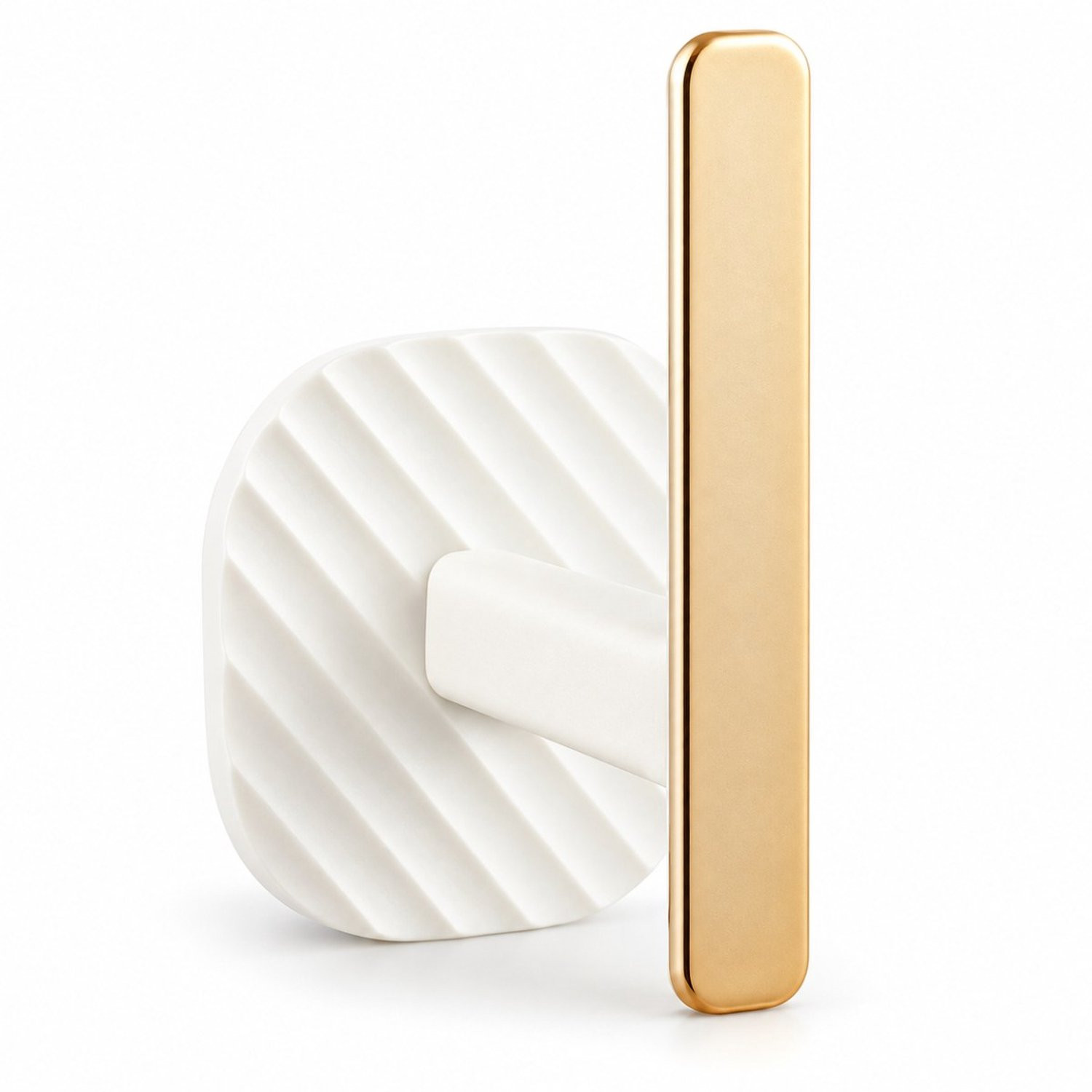 Velox Goods Zelfklevende Wandhaak zonder boren - Wit met Goud