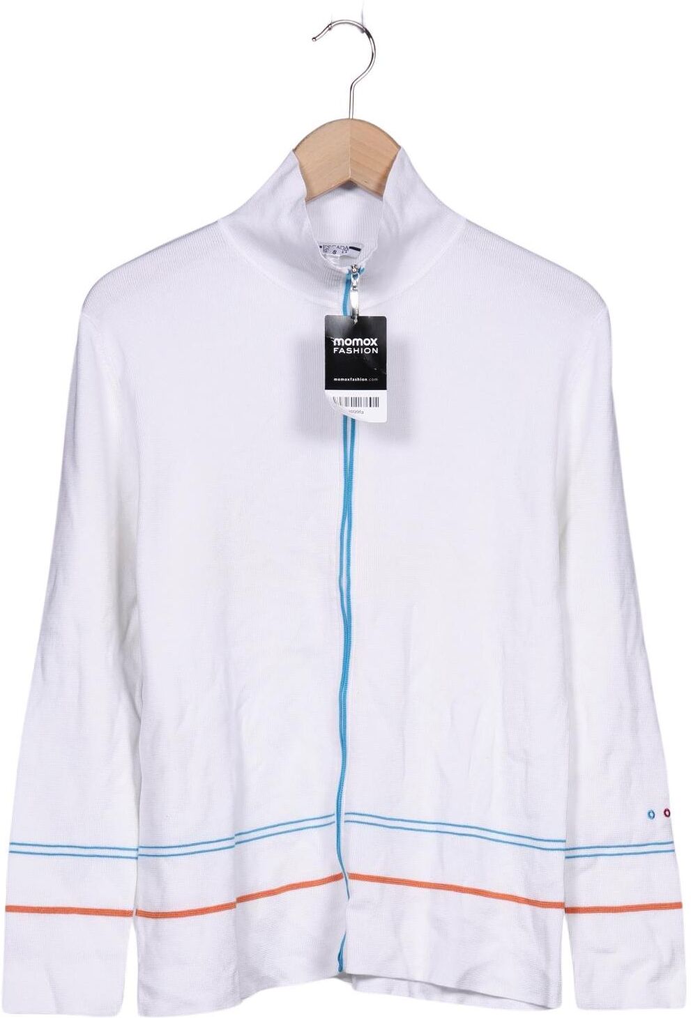 Escada Sport Damen Strickjacke, Weiß, Gr. S, Baumwolle - Second Hand