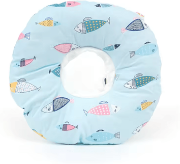 Inspire Picks Donut Recovery Collar For Cats & Dogs Soft Protective Neck Pillow For Post Surgery Recovery fish l