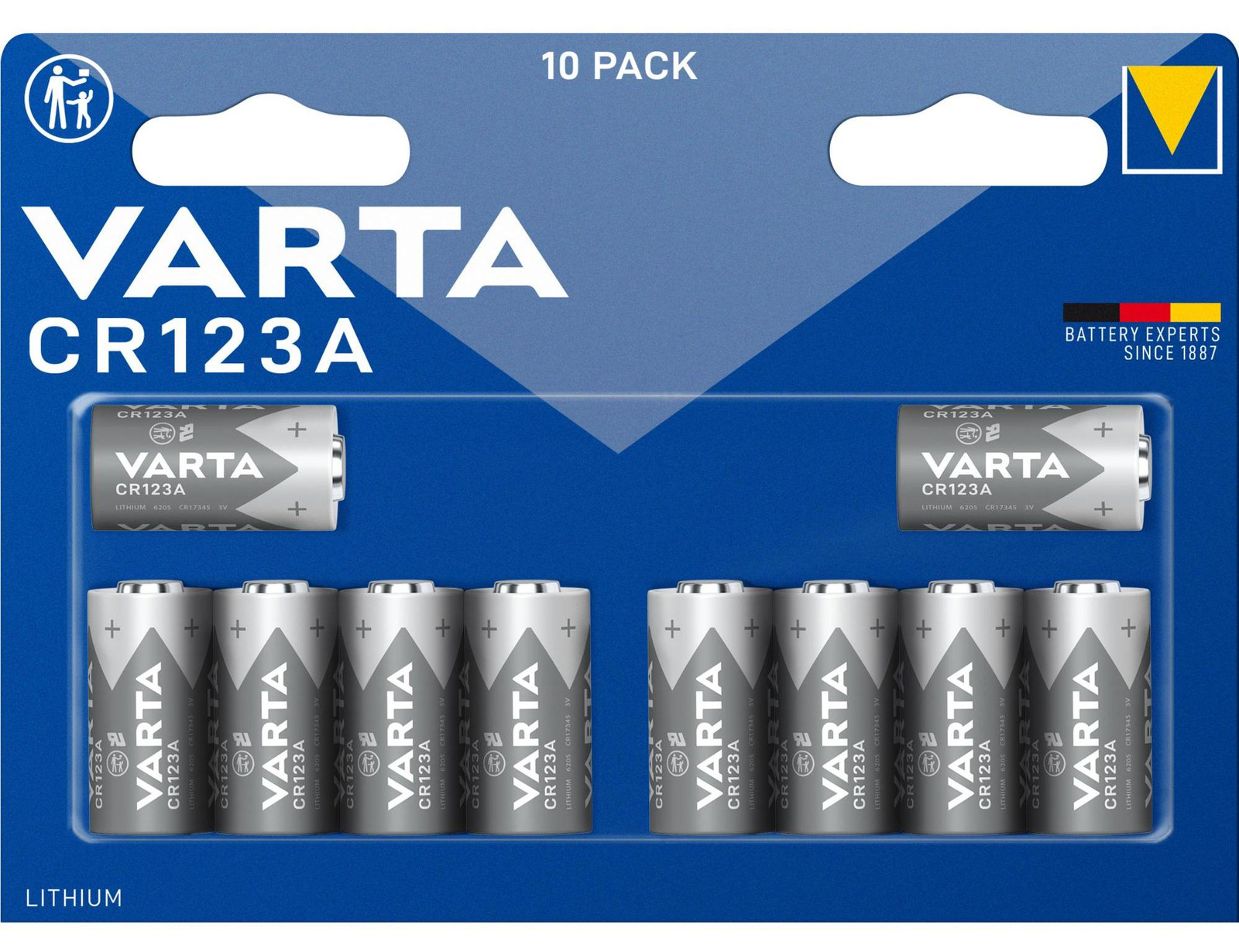 VARTA CR123A lithiumbatterij 3V 1480 mAh CR17345