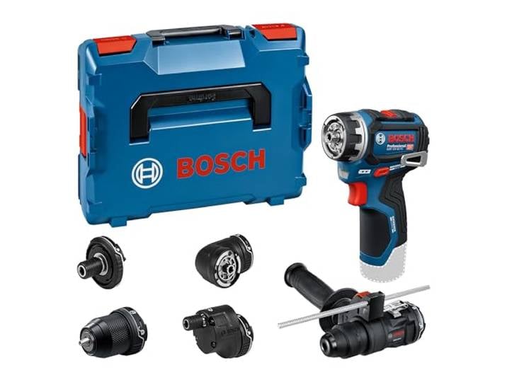 Bosch PRO Tournevis GSR 12V-32 FC La première perceuse-visseuse 12V FlexiClick de Bosch Professional avec Advanced KickBack Control
