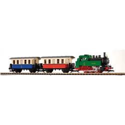 Piko G-Start Set Personenzug bunt mit Dampflok BR 80 (Spur G)