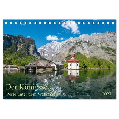 Der Königssee Perle unter dem Watzmann (Tischkalender 2027 DIN A5 quer), CALVENDO Monatskalender