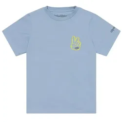 Troy Lee Designs Peace Out Kinder T-Shirt Kurzarm Smoke Blue Gr. S