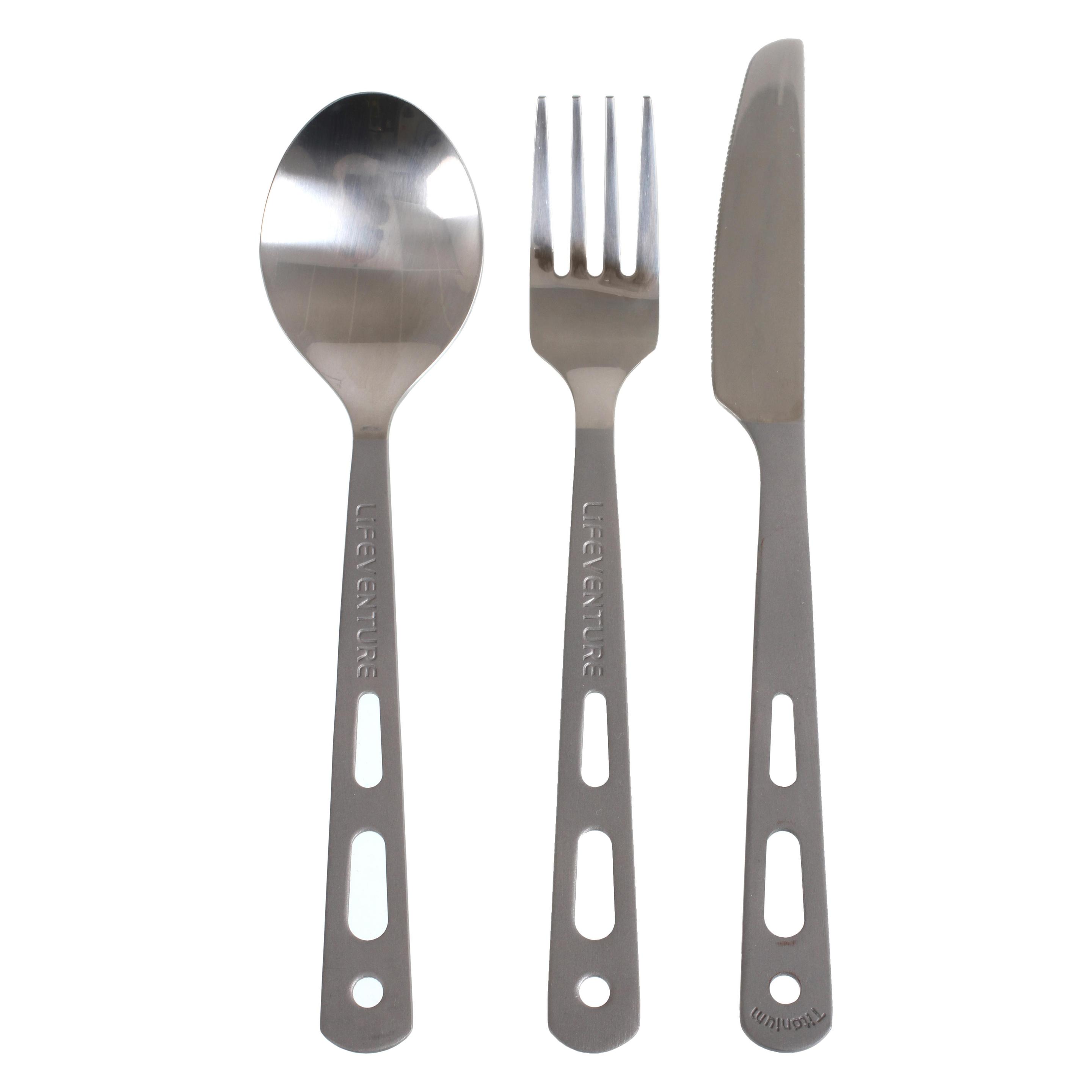 Lifeventure Titanium Cutlery Set (9515)