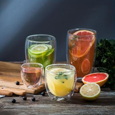 Perfect Picks Market Handmade Double Wall Glass Cup Insulated Mini Espresso Coffee And Tea Mug 350ml