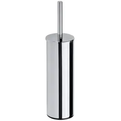 Brillantbad BOMEGA WC-Bürstengarnitur Bürste Weiß Messing Chrom poliert 95x390x105 mm für Bad & WC >> Freistehend anwendbar