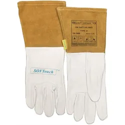 Weldas Schweißerhandschuhe natur / orange EN 388 EN 12477 EN 1149-2 Gr. XL (9,5) - 10-1009-XL