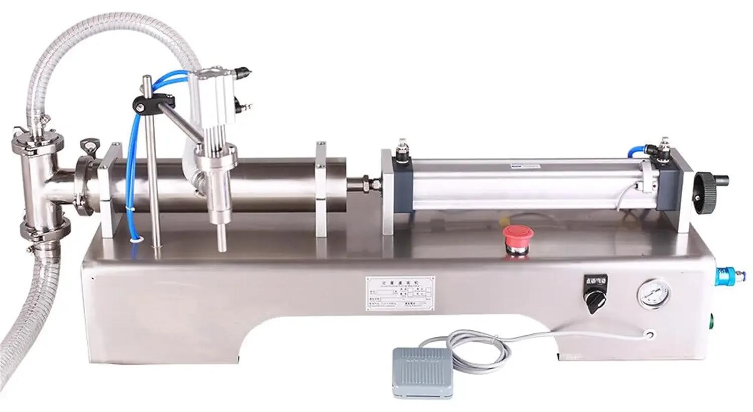 Automatische Flüssigkeits- und Pastenabfüllmaschine - Pneumatischer Füller - 100-1000 ml - 40 Flaschen/min