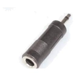 E+P GS 9 - 3.5mm Mono (M) - 6.35 Mono (F) - Schwarz (Klinkenadapter) (GS 9)