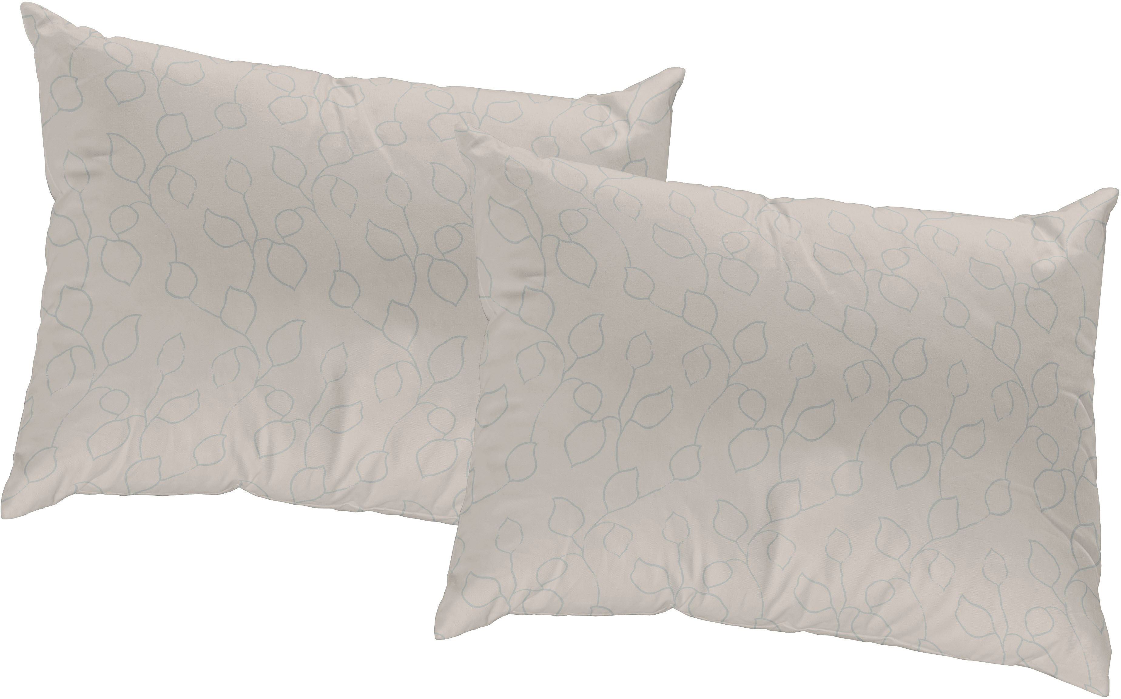 Dekokissen WIRTH "Westport" Gr. 3, grau (hellgrau, ranken), B:40cm L:60cm, Obermaterial: 100% Polyester, Dekokissen_Sitzkissen_Kissenhüllen, Dekokissen hellgrau, ranken B/L: 40cm x 60cm, 2 Stk.