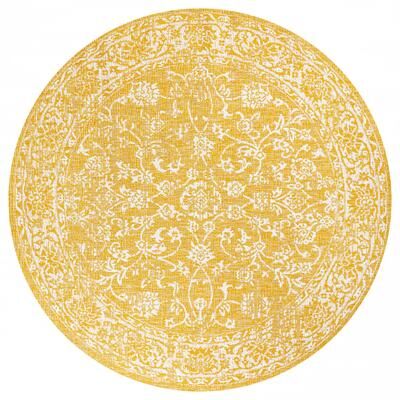 JONATHAN Y Sinjuri Bohemian Textured Weave Floral Indoor/Outdoor Area Rug