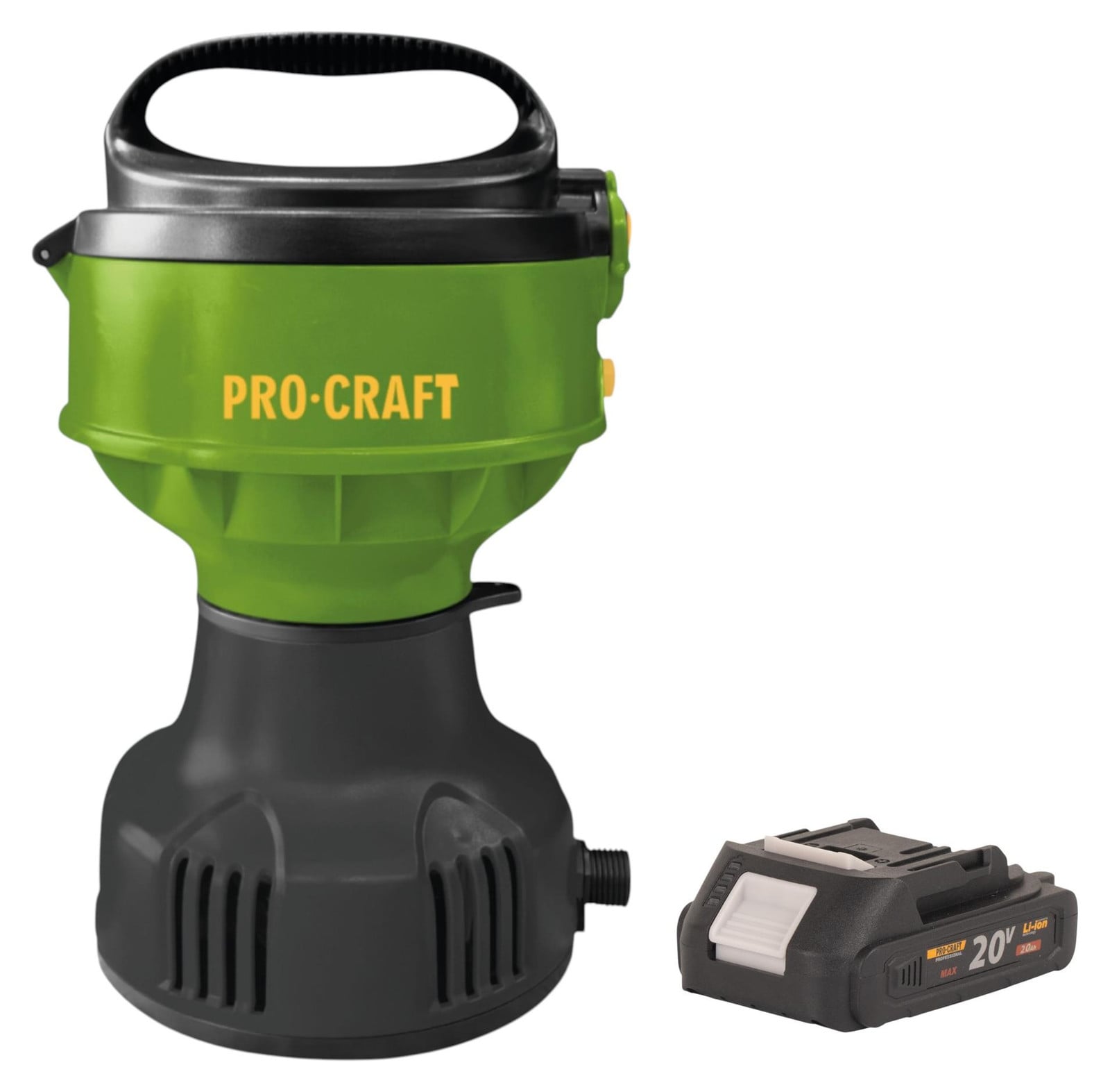 Procraft CPN22bb accu-zwembadpomp 20 V met 2,0 Ah accu