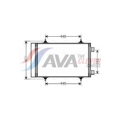 AVA CLEVER CHOICE Kondensator, Klimaanlage cna5263d für TOYOTA