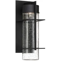 Wandleuchte Außenbereich Wandlampe Gartenleuchte Alu 1 flammig Schwarz LED