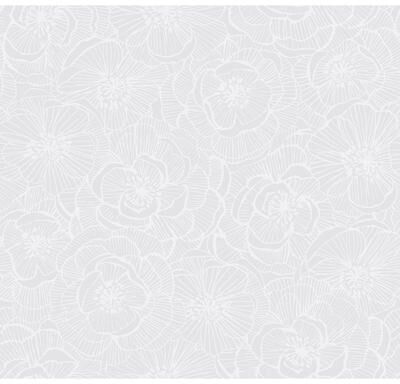 Seabrook Designs Graphic Floral Unpasted Wallpaper