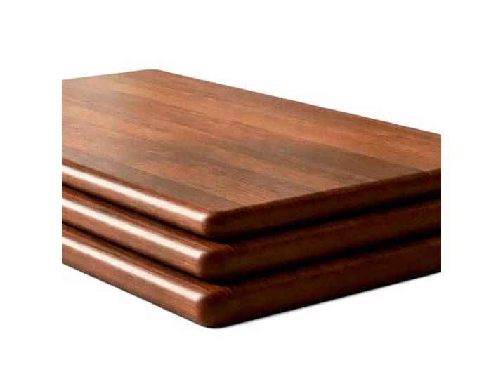 1,8cm starke Arbeitsplatte aus massivem Bambus, Ersatz-Tischplatte Kautschukholz-Platte, abgerundete Ecken, für den Innenbereich (privat o(160*40*1.8CM)
