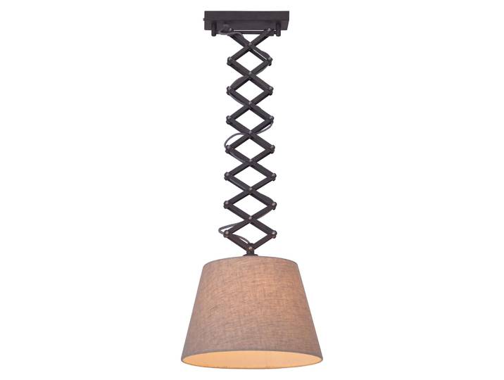 Näve Scheren Pendelleuchte Adrienne Anthrazit/Natur Ø30cm max. 40W E27 ohne Leuchtmittel verstellbar