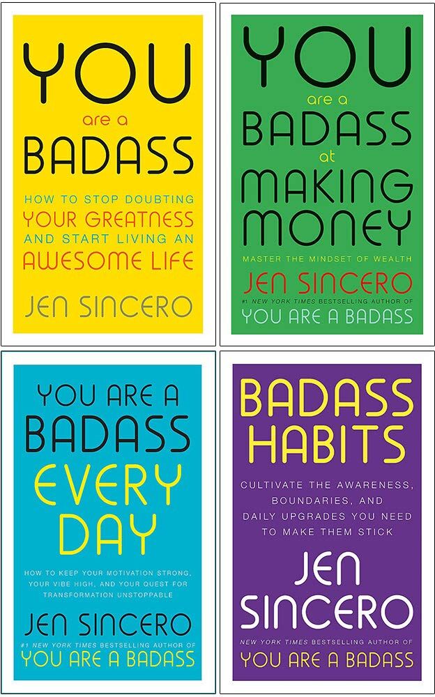John Murray Learning You Are a Badass 4 Books Collection Set by Jen Sincero - Paperback Self-Help Bundle - Money, Motivation & Habits