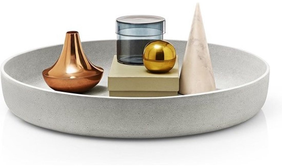 Decoratieve schaaltjes in steenlook - Modern vierkant woonaccessoire