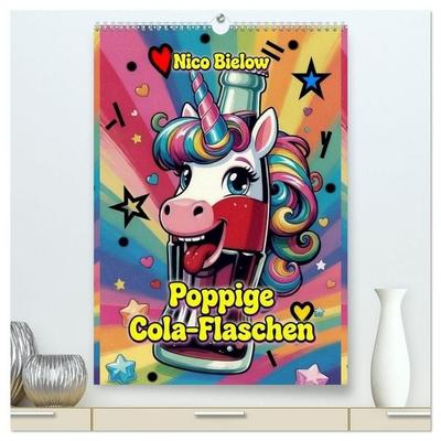 Poppige Cola-Flaschen (hochwertiger Premium Wandkalender 2027 DIN A2 hoch), Kunstdruck in Hochglanz