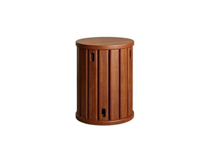 exproyzk 4-teiliges Set Stapelbarer Hocker Aus Massivholz Keine Montage erforderlich, platzsparendes, ineinander stapelbares Design, für den privaten und gewerblichen(A,36X47CM)