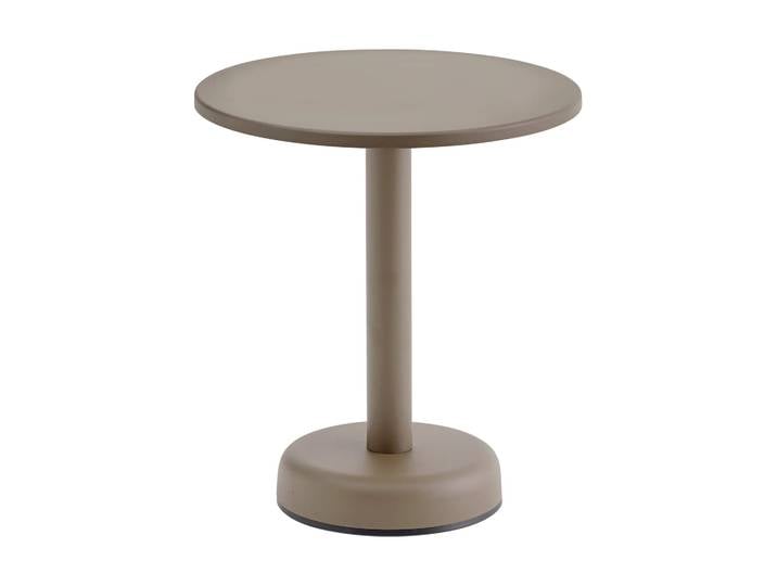Muuto Linear Steel Couchtisch Taupe, Ø42x47 cm