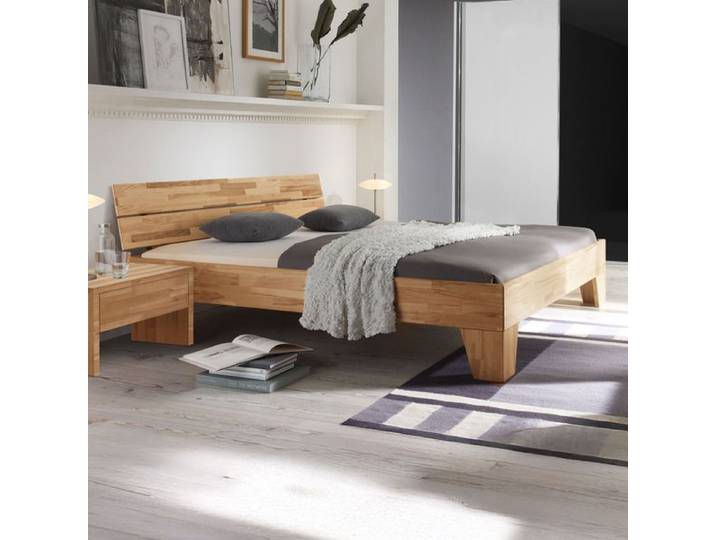 Bett Louvera Komfort Kernbuche Massivholz 140x200cm modern