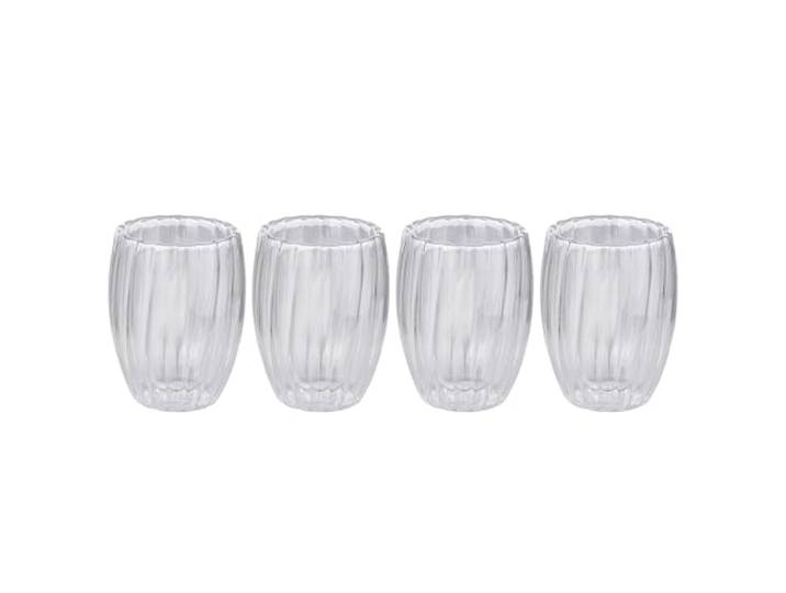 BUTLERS 4er Set Thermogläser Borosilikatglas - HOT & COLD -