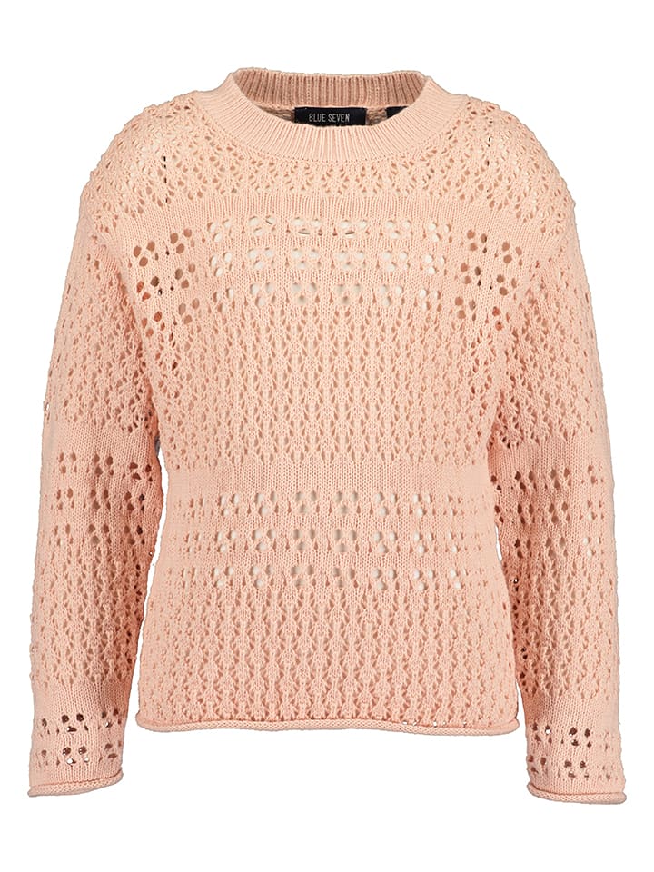 Blue Seven Pullover in Orange - 104