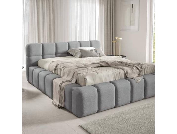 Dekori Polsterbett NUBO Premium Wolkenbett mit Bettkasten, Boucle Bett (Quelle 83, 160 x 200 cm)