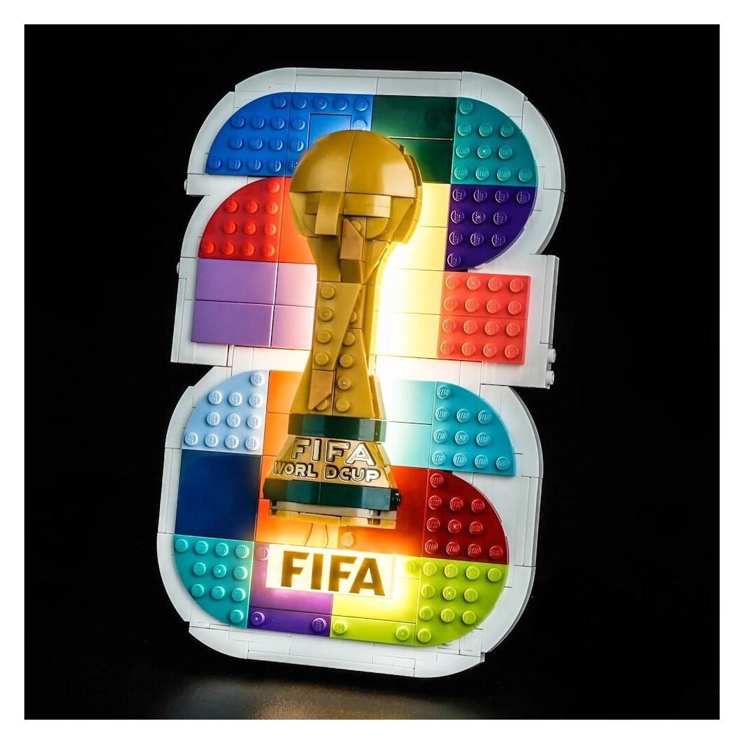 BrickBling LED Beleuchtungs-Set für LEGO 43032 Offizielles Emblem des FIFA World Cup 2026 (GC1438)