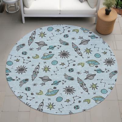 Addison Rugs Machine Washable Indoor/ Outdoor Spaceship Chantille Rug