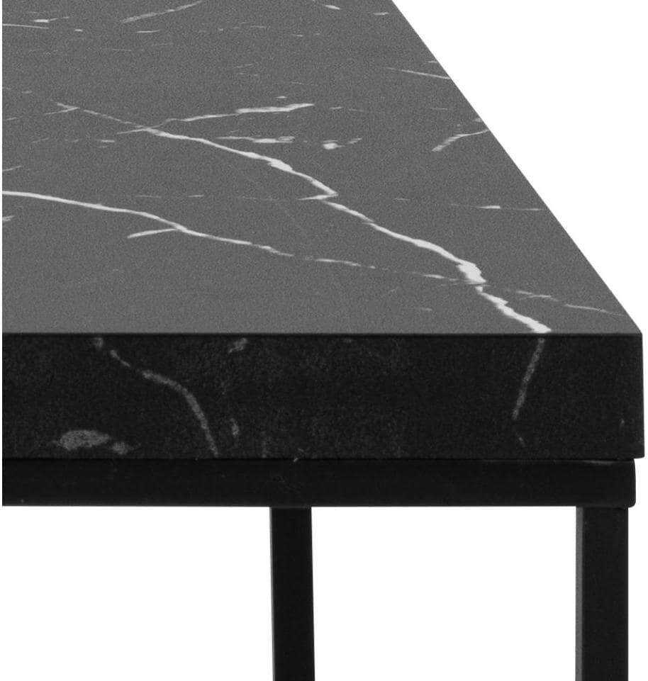 Couchtisch AC DESIGN "Barossa, Wohnzimmertisch, Sofatisch, Steinoptik, rechteckig", schwarz, B:110cm H:45cm T:55cm, Tische, Couchtisch schwarz B/H/T: 110cm x 45cm x 55cm