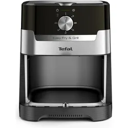 Tefal Easy Fry & Grill Classic + Heissluftfritteuse (EY501D), Edelstahl, Fritteuse, Silber