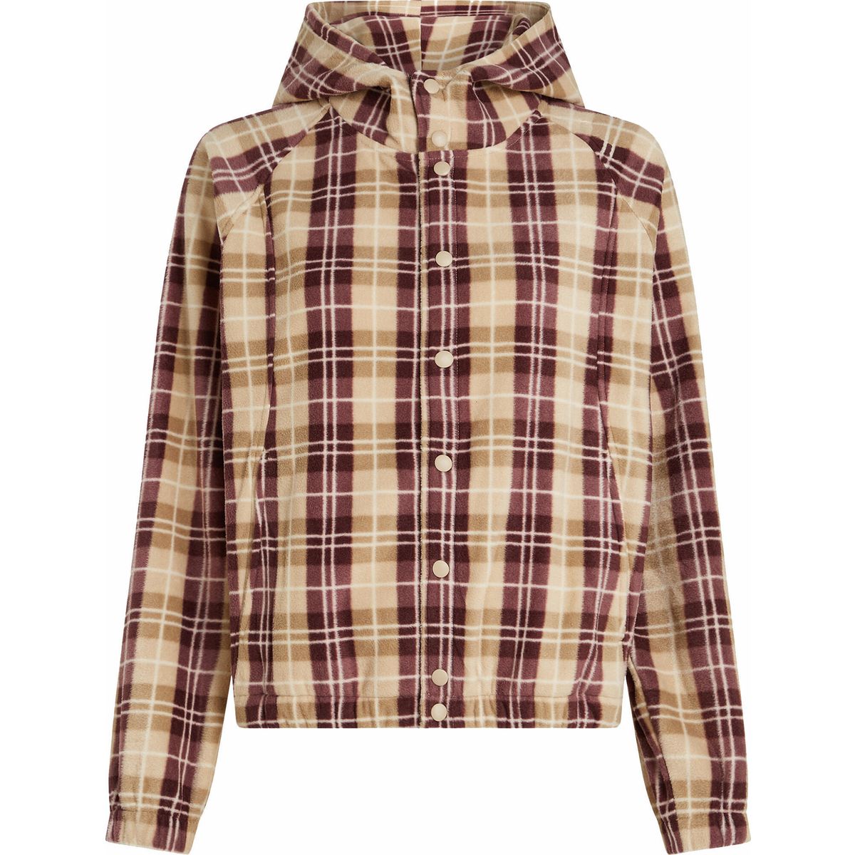 O'Neill O'riginals Superfleece Hoodie beige check flannel (37571) XS 1350096-37571-XS