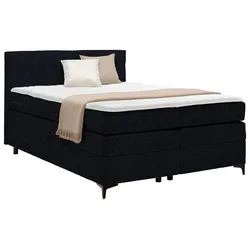 Boxspringbett Bari Schwarz ca. 140x200cm